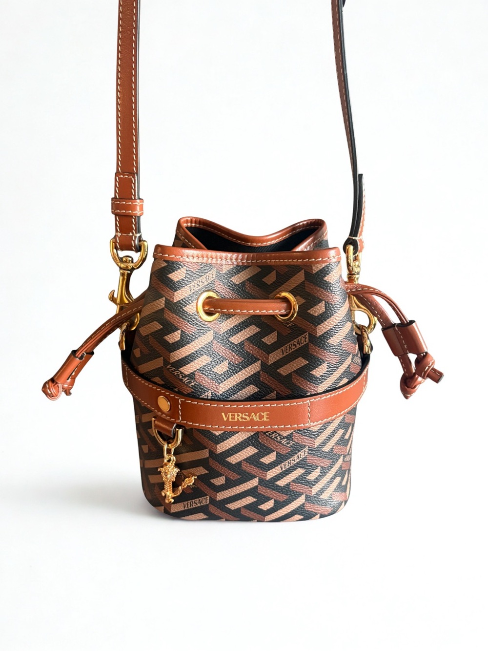 Versace La Greta Mini Bucket Bag